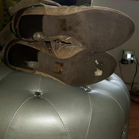 Jessica Simpson Suede Leather Knee High Boots 8.5 - Picture 3 of 6